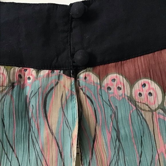 DIMRI Tunic Circle Neckline Open Shoulder Low Gather W/Tie Lined Size M - Picture 7 of 10